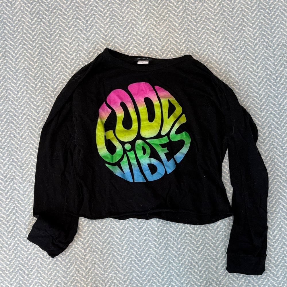 Miss Popular Black Long Sleeve Shirt